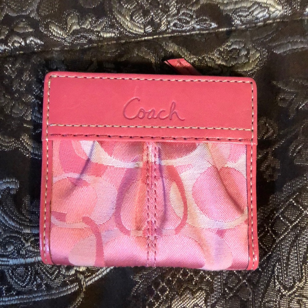 Pink coach wallet